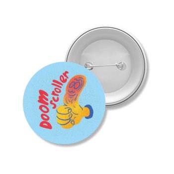 Doom Scoller Button Badge