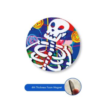 Skeleton Disco Fridge Magnet