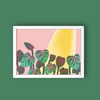 Alocasia Garden Art Print