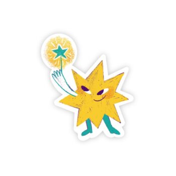 Light Up Star Sticker Flake