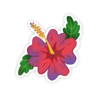 Hibiscus Sticker Flake
