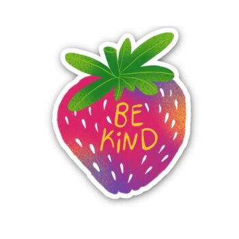 Strawberry Be Kind Sticker Flake