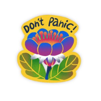 Don't Panic Sticker Flake